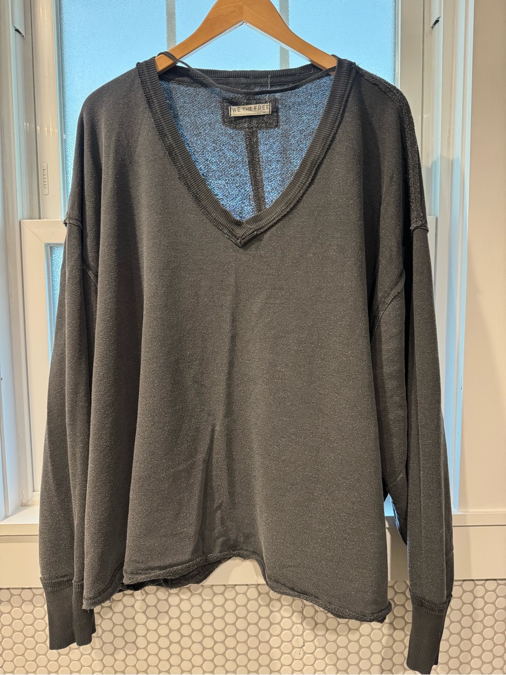Free People We the Free Venice V-Neck Sweatshirt